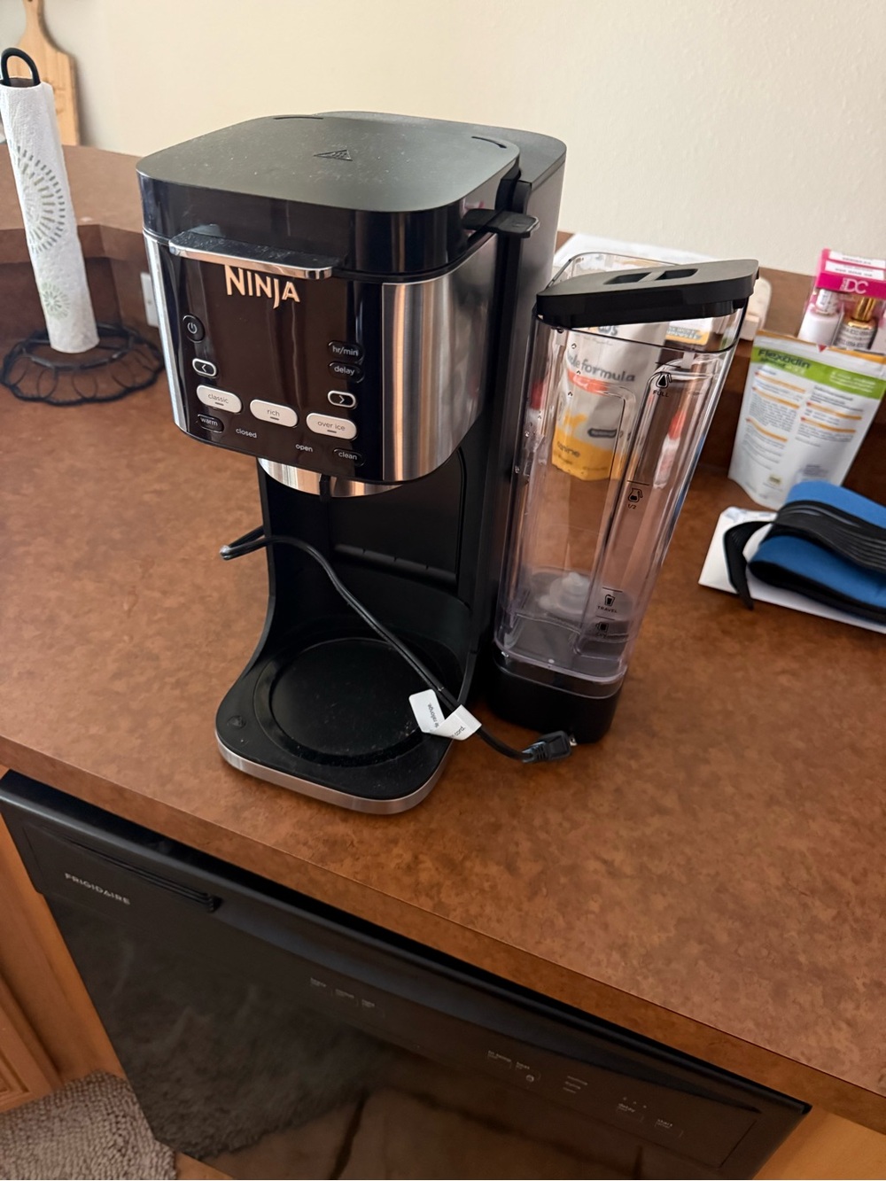 Ninja Black and Stainless Coffee Maker with Clear Reservoir